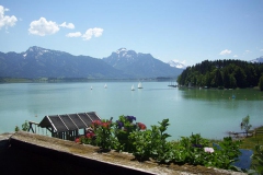Blick vom Balkon